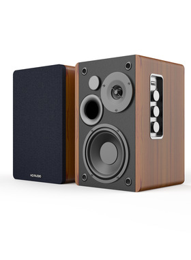 BESTISAN SR01 电脑桌面音响多媒体桌面蓝牙音箱2.0木质书架音箱