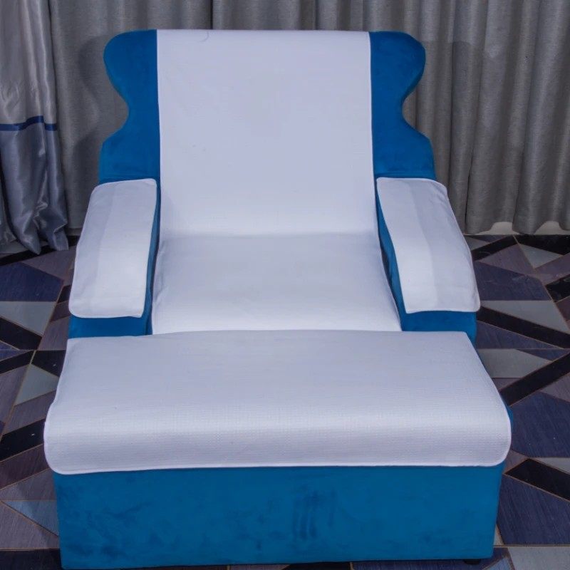 足浴沙发巾四件套足疗床单两件套修脚采耳沙发套防滑沐足按摩椅垫