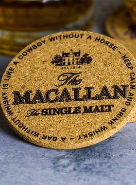 小众威士忌软木杯垫 艾雷岛Islay艾莱苏格兰威士忌阿贝麦卡伦杯垫