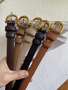 超值回馈款！二层牛皮装饰皮带腰带高级马蹄扣 女式经典百搭韩系