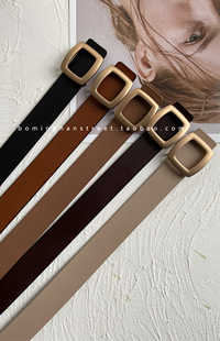 自留款 回馈新韩国牛皮带女腰带百搭休闲青少年学生裤带连衣裙带