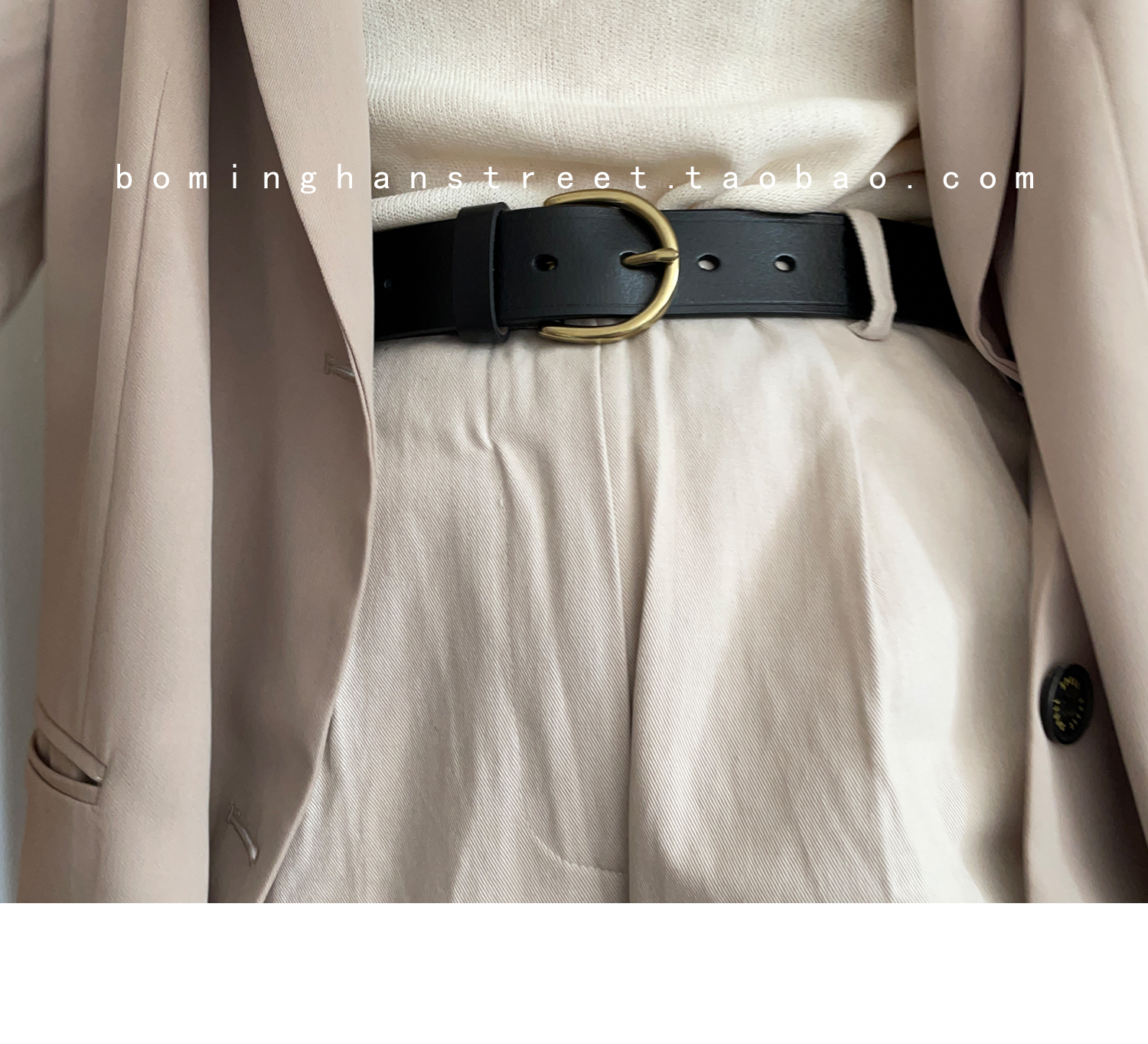 男女通用百搭款学生牛皮腰带