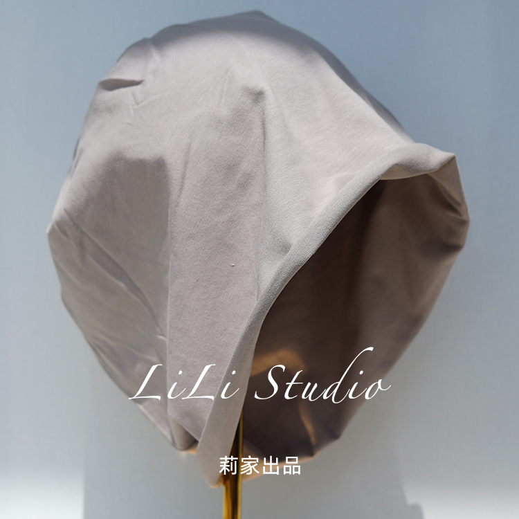纯棉薄皮卷边堆堆帽夏秋早晚骑车女帽子套头帽时尚包头帽月子帽