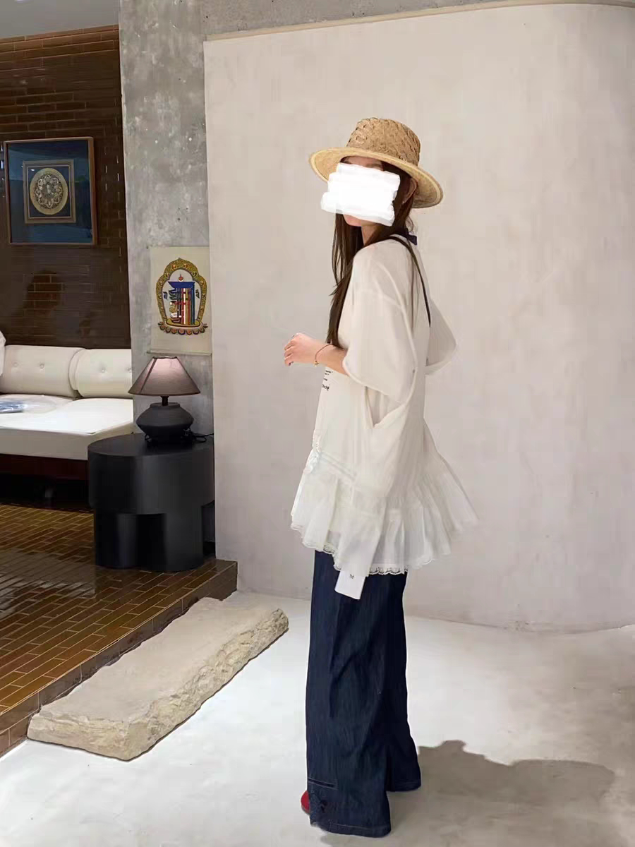 欧货深圳南油和家2025夏季新款韩版宽松休闲百搭圆领拼T恤