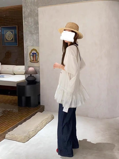 欧货深圳南油和家2025夏季新款韩版宽松休闲百搭圆领拼T恤