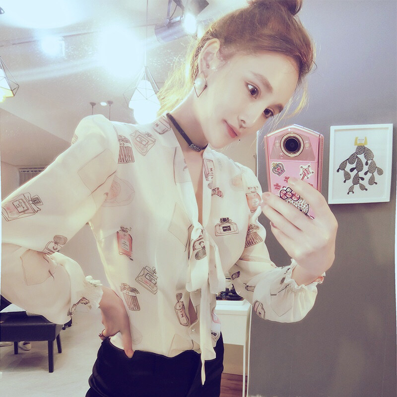 Spring and summer shirt Versatile V. sexy Self cultivation Real silk jacket Autumn and winter new pattern Internal lap Show thin Base coatin the Women's clothing/Boutique , Shirt  category - from Buy2taobao.com to provide professional Taobao agent buy service