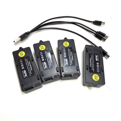 4D-V51竞赛足球无人机V51球形飞行器电池4DRC配件3.7V 1300毫安时