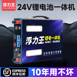 大功率24V锂电池一体机整套多功能带220v逆变大容量铝电瓶新能源