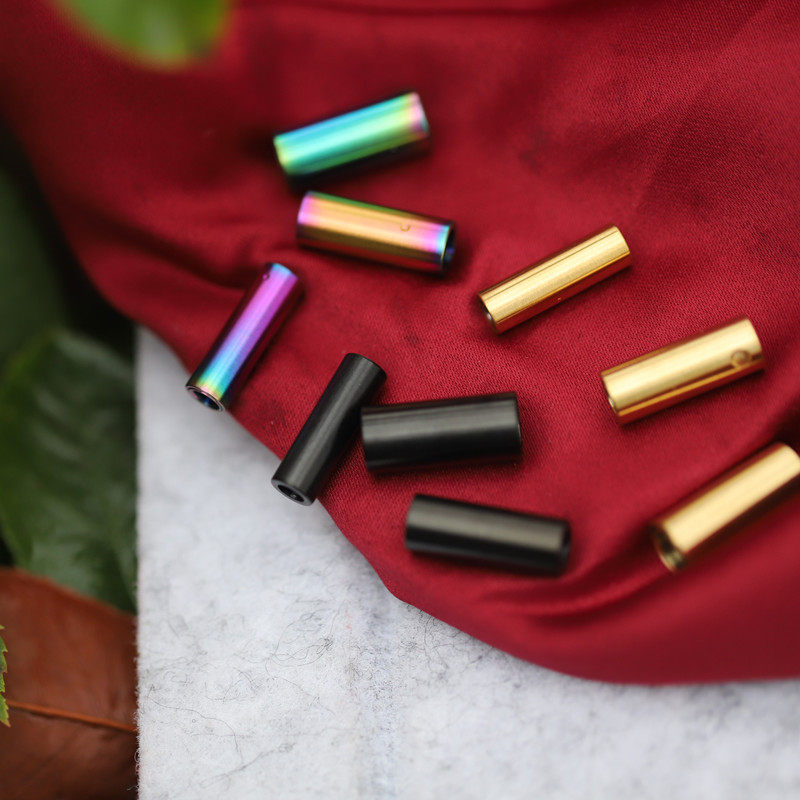 T2 STAINLESS STEEL MAGNET STRAIGHT BUCKLE DISC BRAIDED EIGHT-STRAND BRAID WAX WIRE BRAIDED HAND ROPE END CONNECTION BUCKLE QIANQIAO DIY