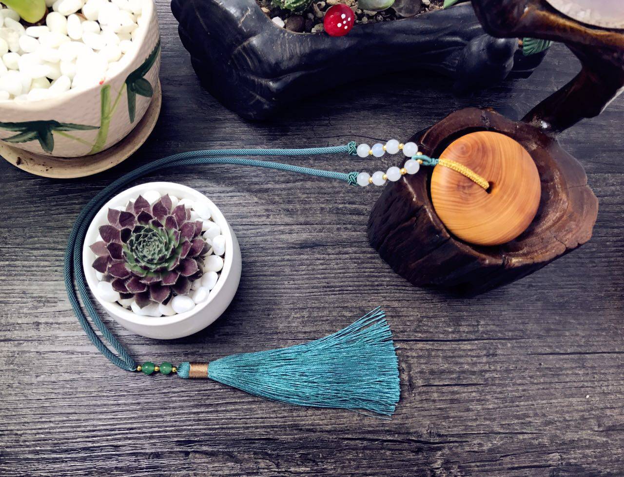 LOSS CLEARANCE MILAN LINE ELEGANT LINE JEWELRY PENDANT ROPE NECKLACE ROPE DISC KNITTER BRAIDED CORE THREAD