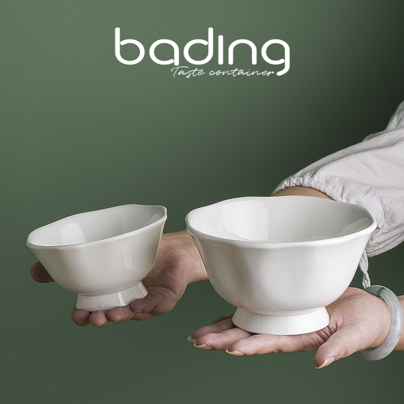 纯白骨质瓷收纳方便加厚耐用