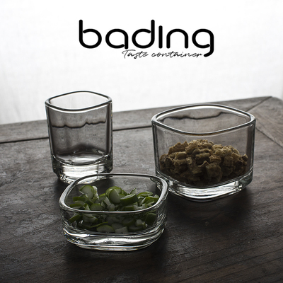 可叠方便收纳自助餐玻璃小调料碗