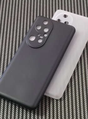 适用华为P50pro手机壳保护套镜头全包透明硅胶磨砂保护壳防刮摔TPU软壳简约