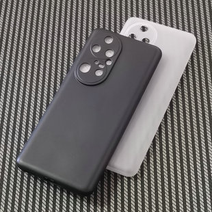 适用华为P50pro手机壳保护套镜头全包透明硅胶磨砂保护壳防刮摔TPU软壳简约