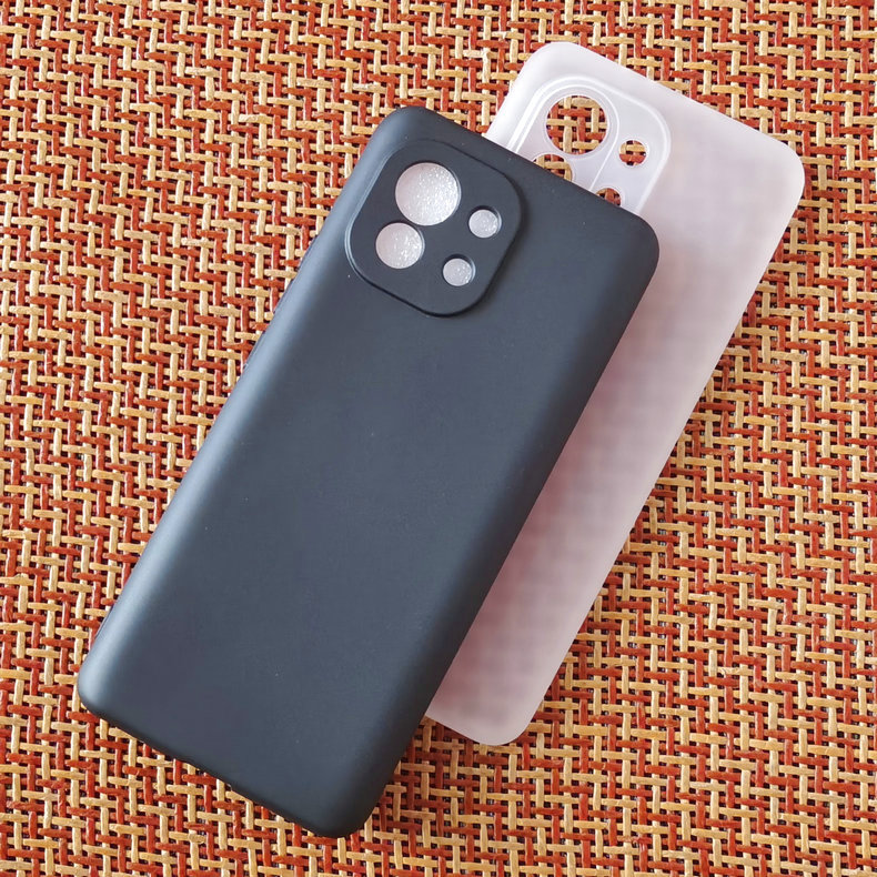 适用小米11手机壳MI 11 5G保护套透明全包硅胶磨砂保护壳防刮摔软简约