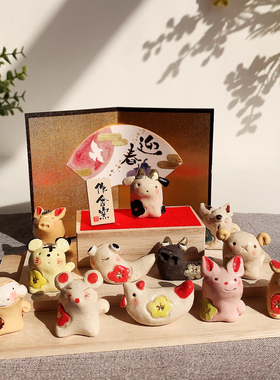 干支摆件生肖鼠现货日本
