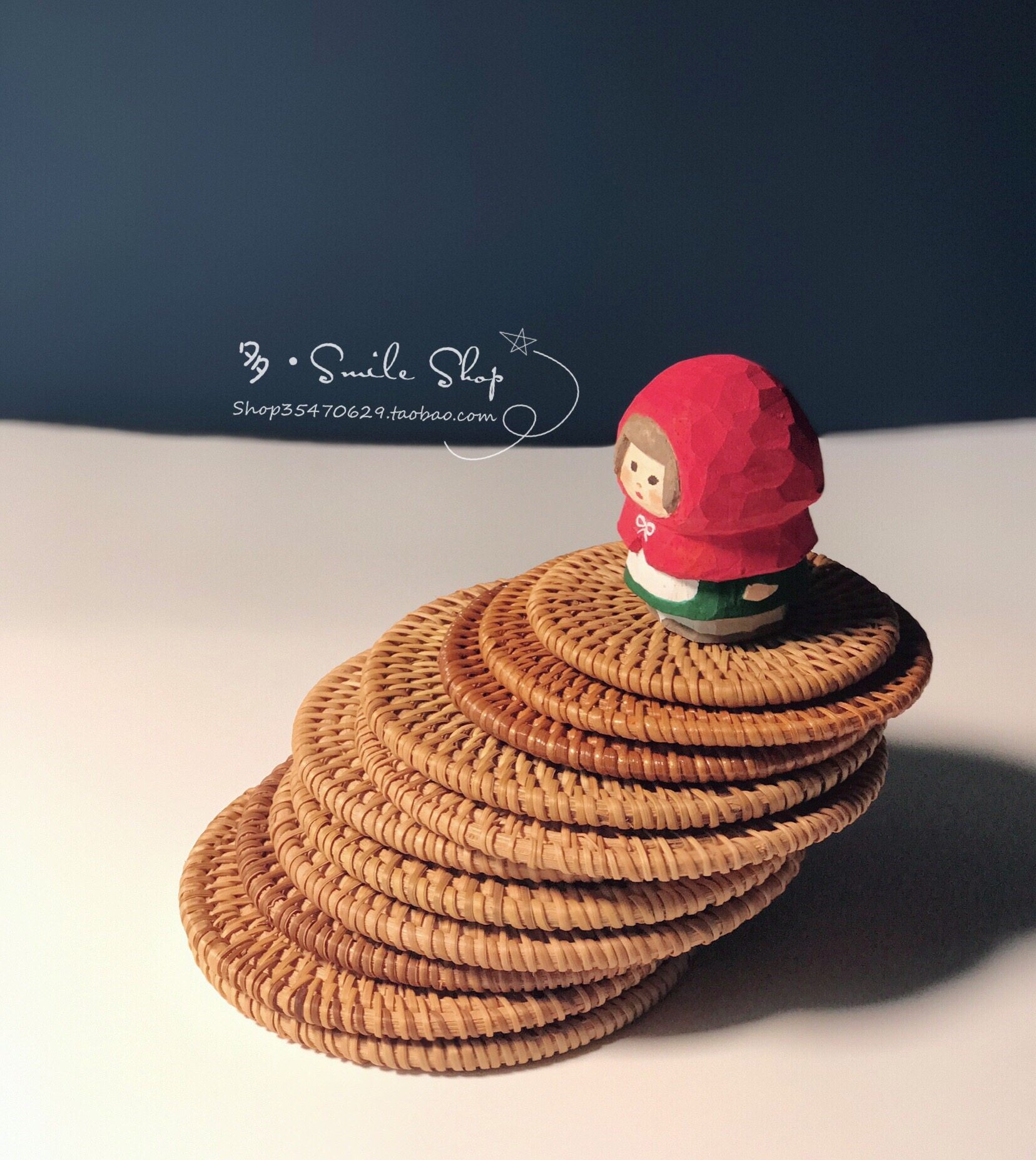 我是手工藤编杯垫不是小红帽茶壶茶杯马克杯子垫子,餐饮具,杯垫,淘宝优惠券,粉丝福利购,淘宝优惠卷