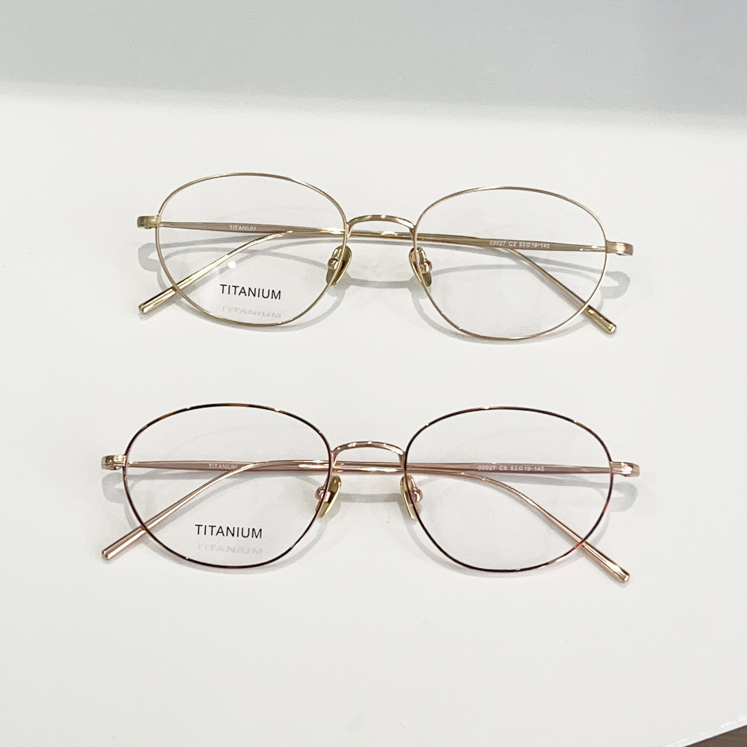 韩系超轻钛椭圆镜框可配近视度数复古素颜不规则高智感EDELL眼镜