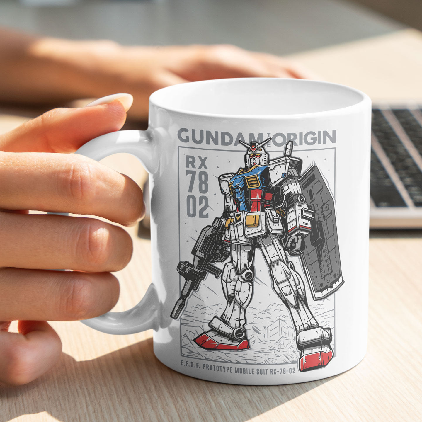 元祖高达陶瓷马克杯高颜值水杯子动漫游戏周边礼物机动战士咖啡杯