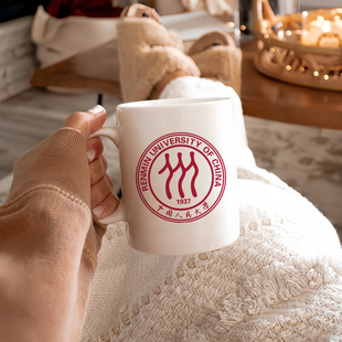 中国人民大学文创杯子人大纪念品咖啡杯毕业礼物水杯马克杯陶瓷杯