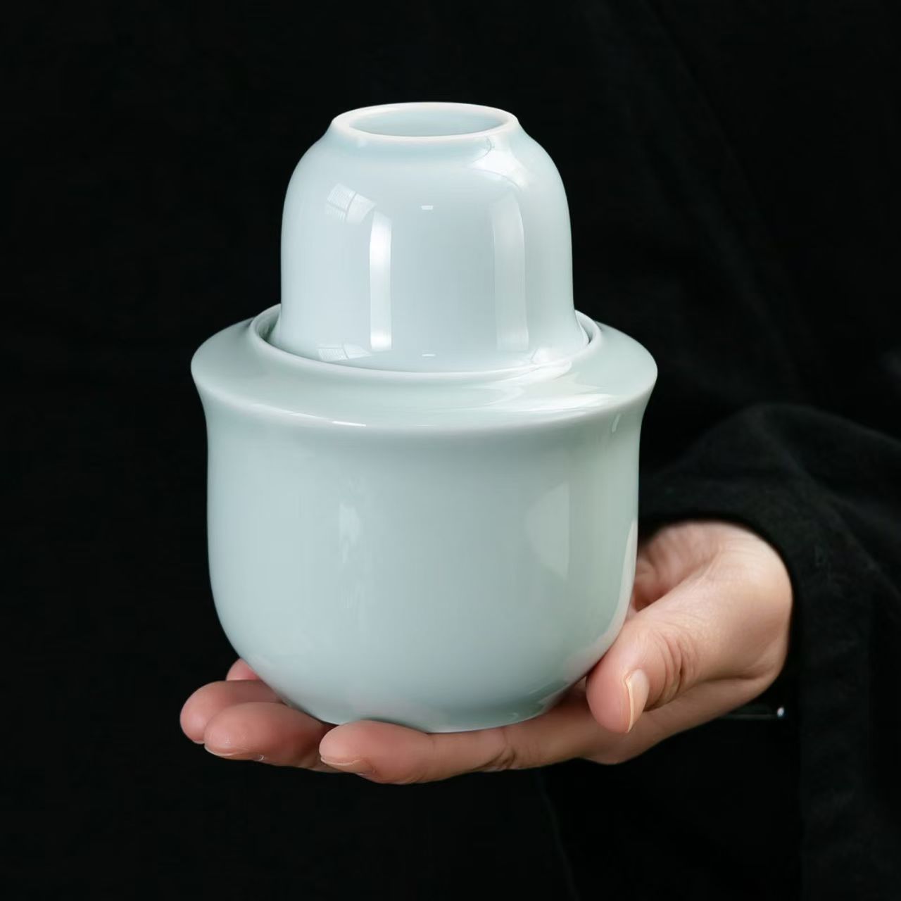 德化白瓷温酒壶温酒器中式黄酒暖家用酒壶