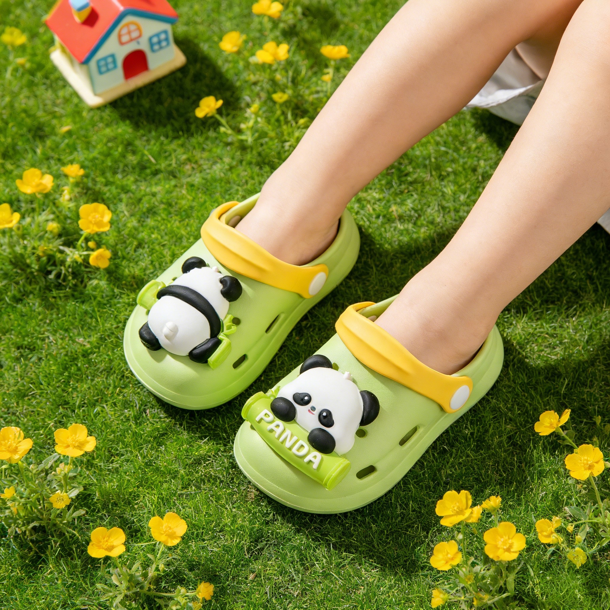 大熊猫儿童拖鞋男女童女孩防滑夏季室内洗澡卡通亲子居家沙滩凉拖,童鞋/婴儿鞋/亲子鞋,儿童凉拖鞋,淘宝优惠券,粉丝福利购,淘宝优惠卷