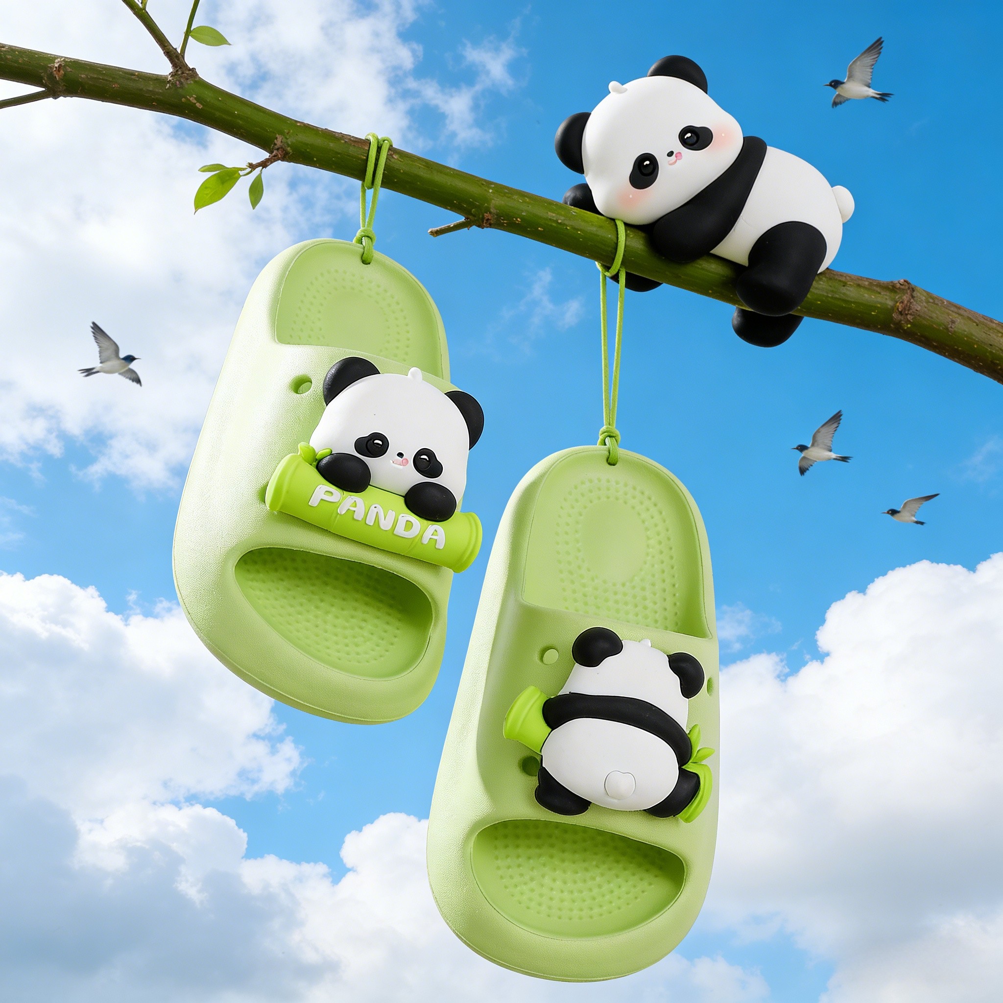 熊猫儿童拖鞋男女童女孩防滑居家凉拖EVA材质洗澡大童可爱外穿夏,童鞋/婴儿鞋/亲子鞋,儿童凉拖鞋,淘宝优惠券,粉丝福利购,淘宝优惠卷
