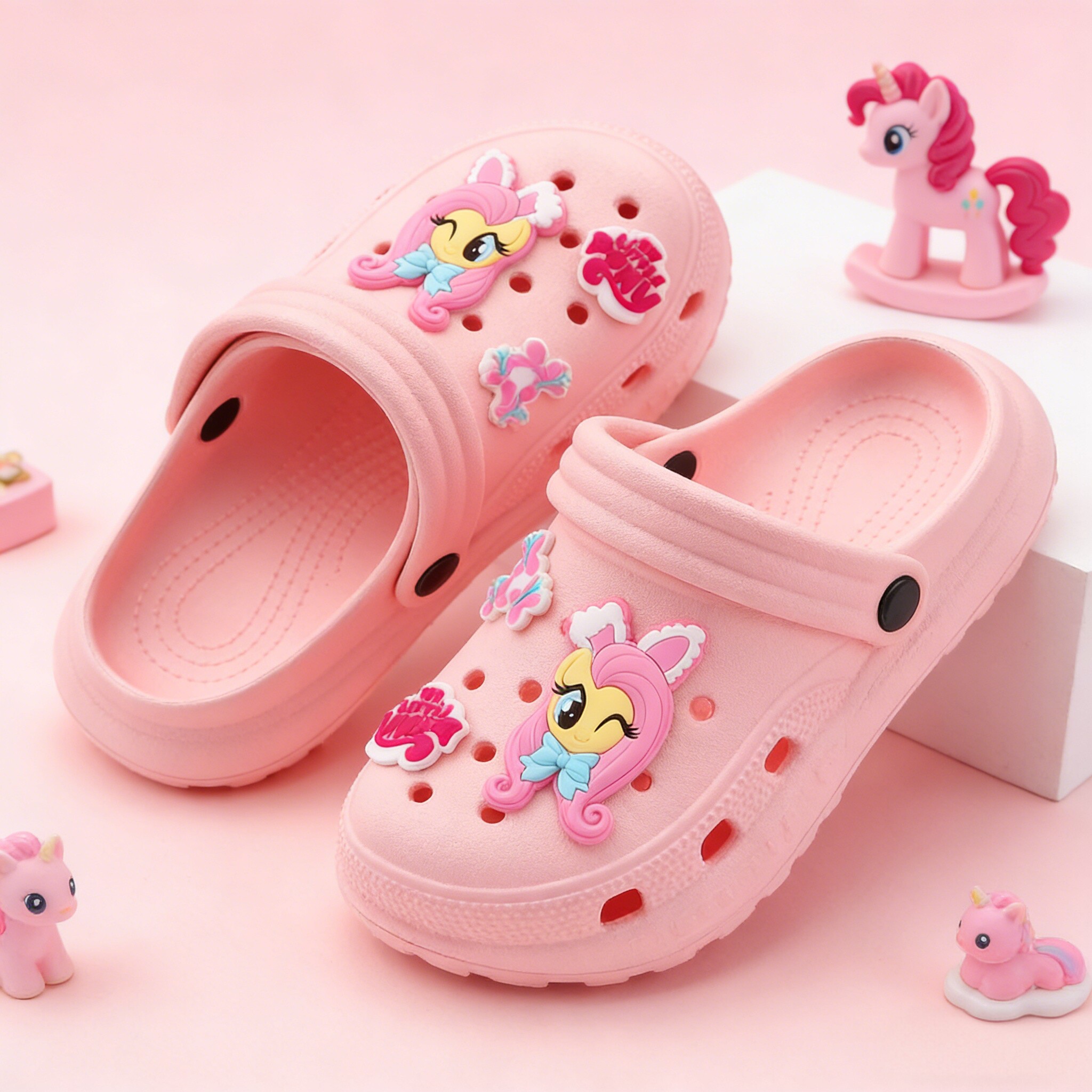 小马宝莉儿童拖鞋女孩防滑凉拖夏季小孩大童室内居家洗澡卡通凉鞋