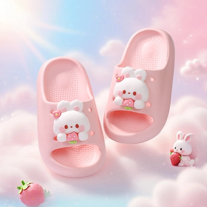 兔子儿童拖鞋男女童女孩小孩防滑eva夏季女宝室内洗澡宝宝亲子鞋