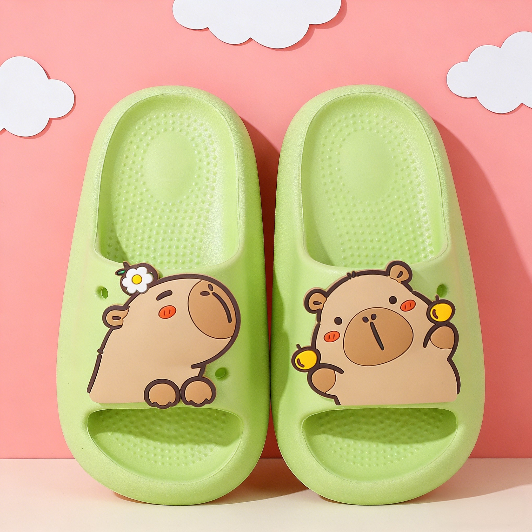 卡皮巴拉儿童拖鞋女童男童女孩防滑卡通可爱夏季洗澡亲子居家凉拖,童鞋/婴儿鞋/亲子鞋,儿童凉拖鞋,淘宝优惠券,粉丝福利购,淘宝优惠卷