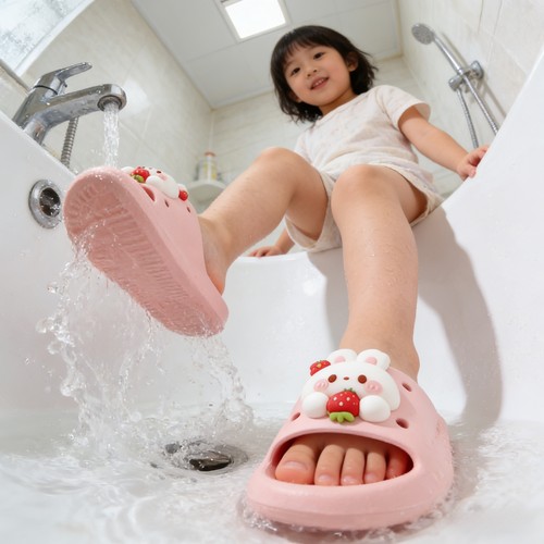 小兔子儿童拖鞋女孩男女童中大童夏季防滑宝宝凉拖鞋软底一字拖