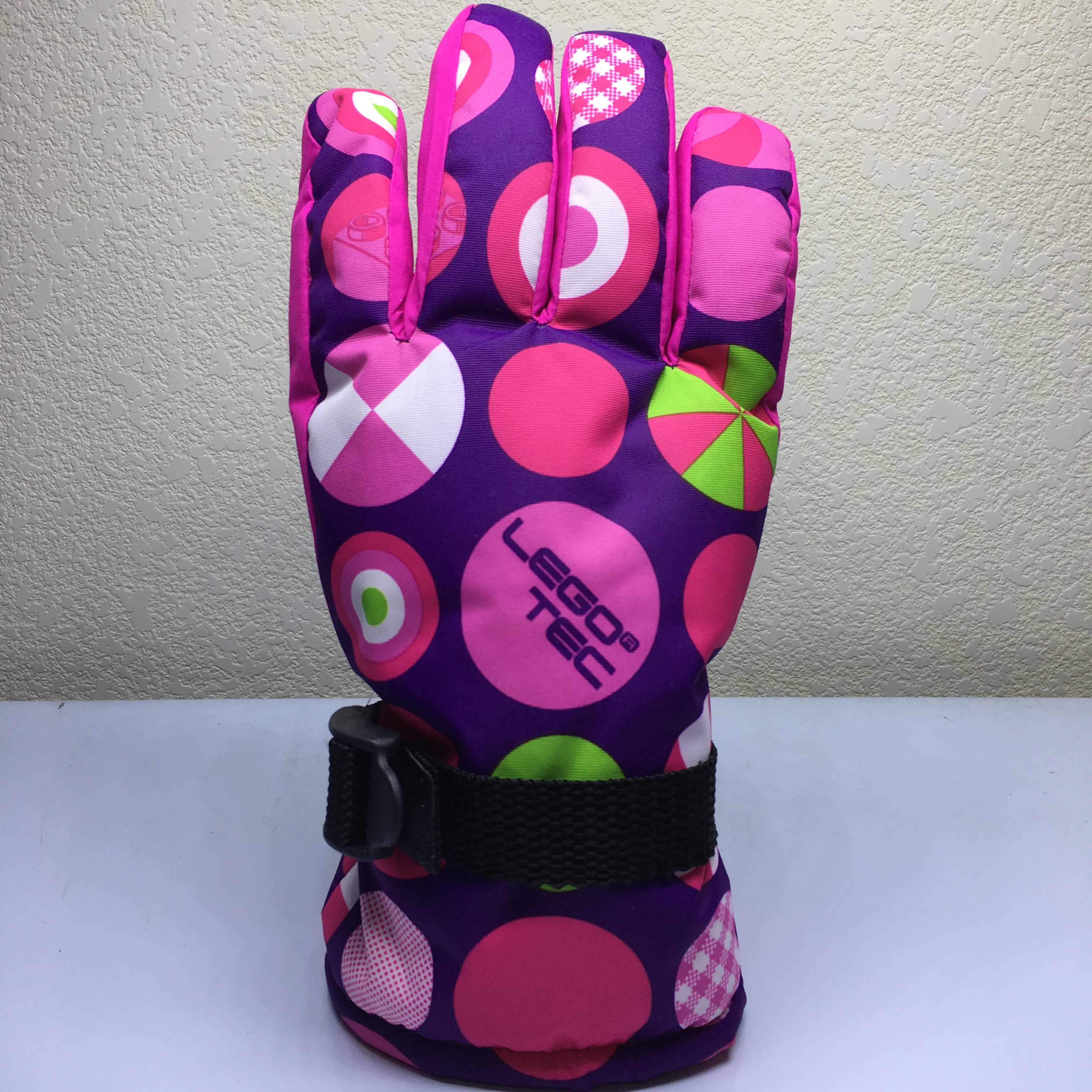 儿童滑雪手套冬季加厚保暖防风防水男童女童户外骑行玩雪五指分指