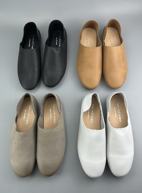 D家鞋库 HY028修脚平底牛皮女鞋 文艺范软底休闲鞋开车鞋 热销