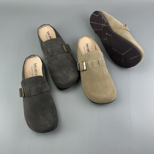 勃肯拖包头拖真皮女拖热销拖鞋