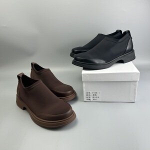 D家16年老店 广州货！爆单弹力布拼牛皮女单鞋 时尚乐福鞋 8168-1