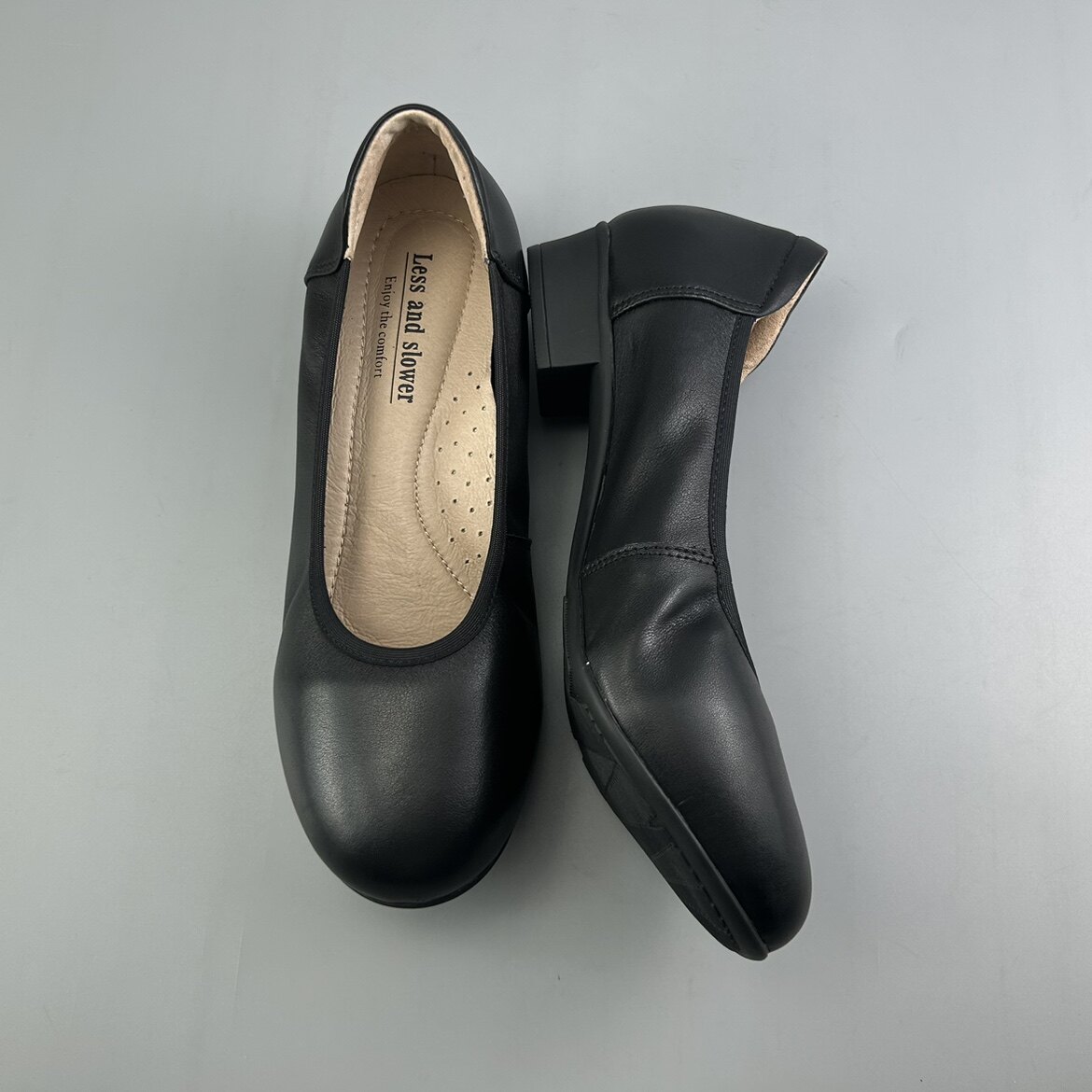 D家16年老店 好穿法式素面真皮工装女皮鞋 上班皮鞋西装皮鞋 D006