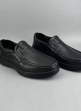 D家16年老店 真皮素面套脚男皮鞋爸爸鞋 实线素面休闲男鞋 8903
