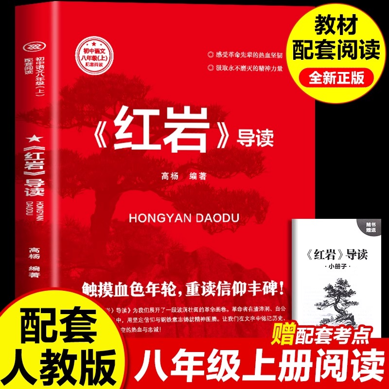 《红岩》导读 初中红岩八年级初中生课外必读 革命红色经典书籍 导读详细梳理题解青少年课外阅读红色经典当代文学书籍