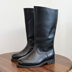 3516厂上线轮胎底坦克靴真皮高筒皮靴骑士靴阅兵依仗队骑马靴男靴