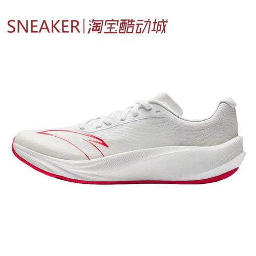 #Anta 安踏 柏油路霸3 低帮 跑步鞋 白红 黑 912525590-6-3