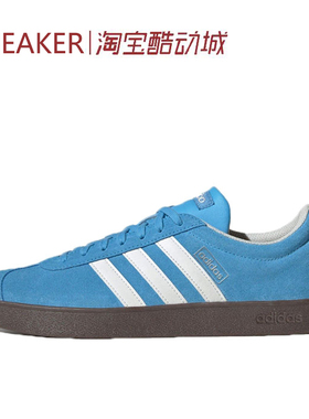#阿迪达斯 Adidas Vl Court Classic 低帮 板鞋 蓝白色 JI0496