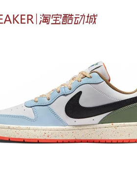 #耐克 Nike Court Borough Low 2 板鞋 GS 白蓝 DX6052-101