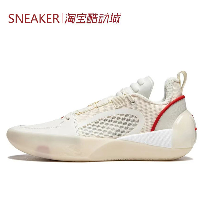 #LiNing 李宁 全城 12 Encore 305 全掌䨻 米白色 ABAU029-1