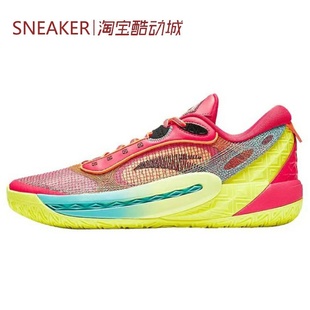 红黄 Anta 安踏 狂潮6 黄橙蓝112431106Q 篮球鞋 氮科技