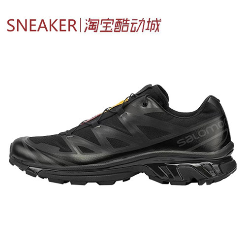 #SALOMON 萨洛蒙 XT-6 耐磨 低帮 跑步鞋 男女同款 黑色 410866