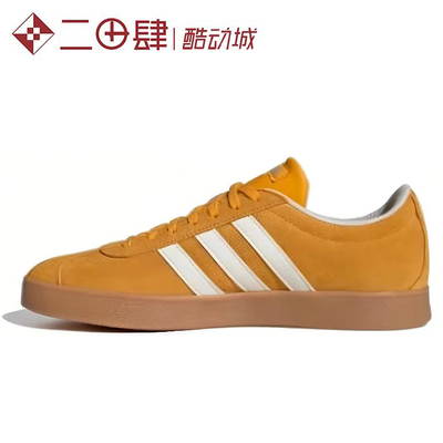 #阿迪达斯 Adidas Vl Court Classic 低帮 板鞋 黄色 JI0495
