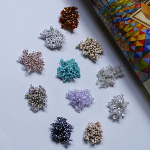 孤独少女 日本进口米珠钩针编织耳环设计师同款气质小众925银针