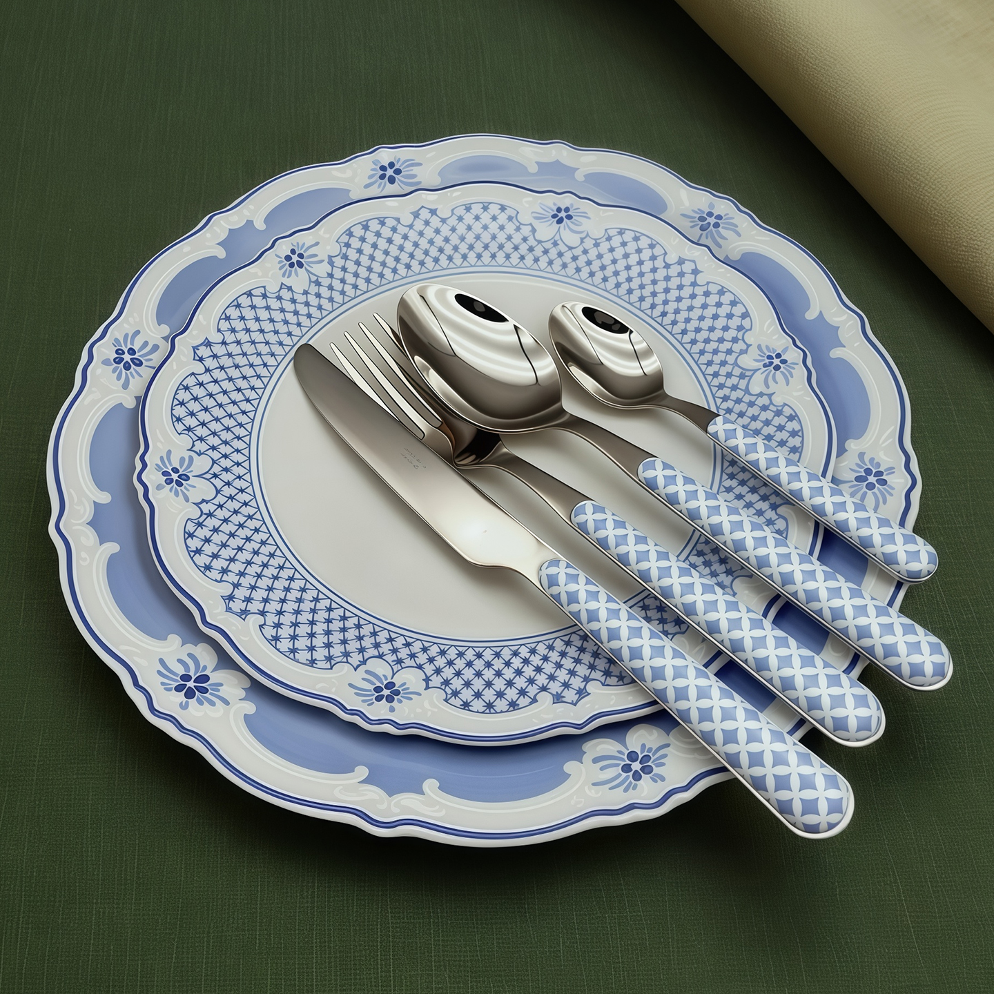 意大利进口NEVA西餐餐具甜品刀叉勺子316不锈钢牛排叉饭勺汤勺新