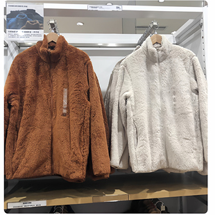 长绒摇粒绒拉链夹克保暖长袖 男女装 外套茄克450198 2022冬季 日单