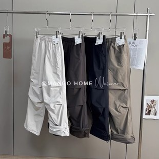 冲锋裤 大厂订单 伞兵裤 阔腿裤 女秋冬 加绒保暖宽松防风防水工装